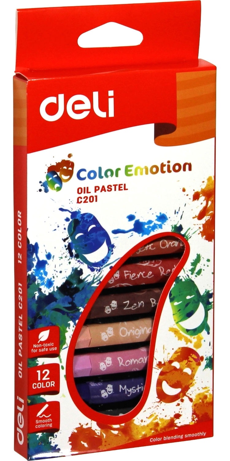 Download Oil Pastel Deli Color Emotion 12 Colors · Stationery