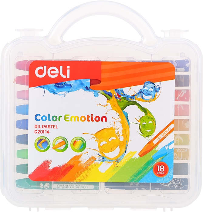 Download Oil Pastel Deli Color Emotion 18 Colors · Stationery