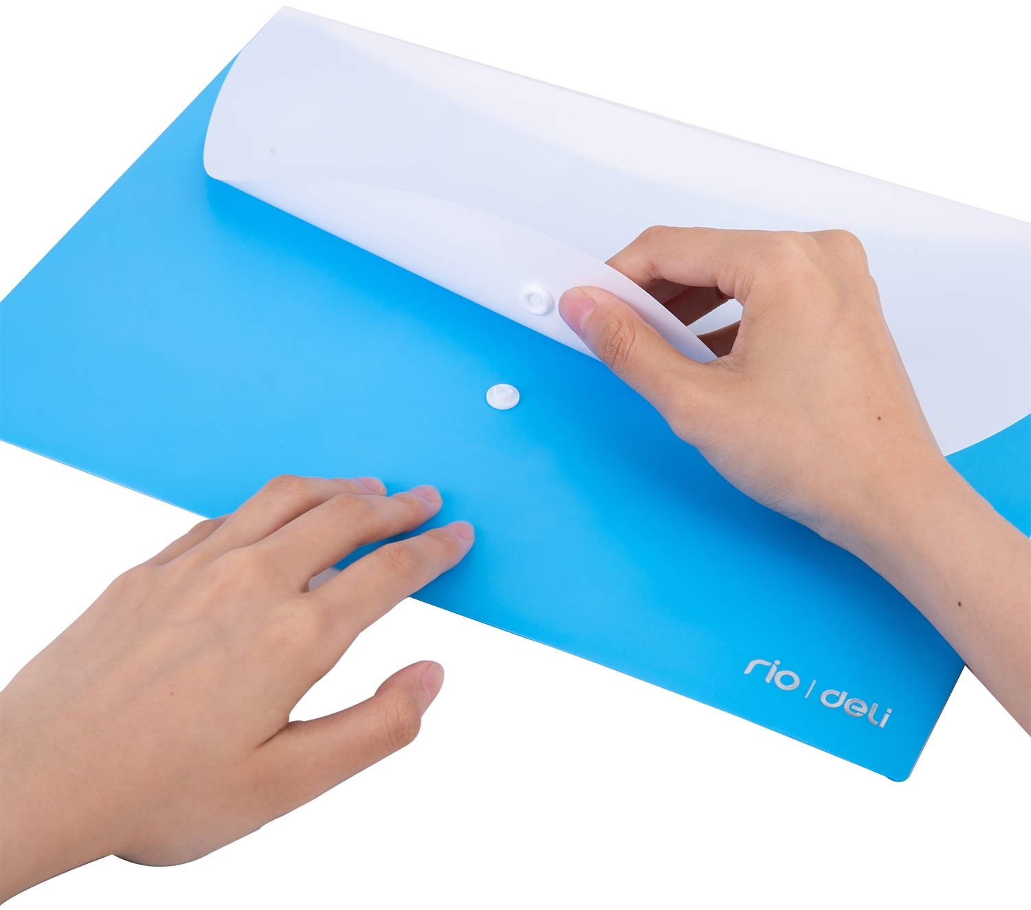 Plastic Folder with Button A4 Deli · Stationery