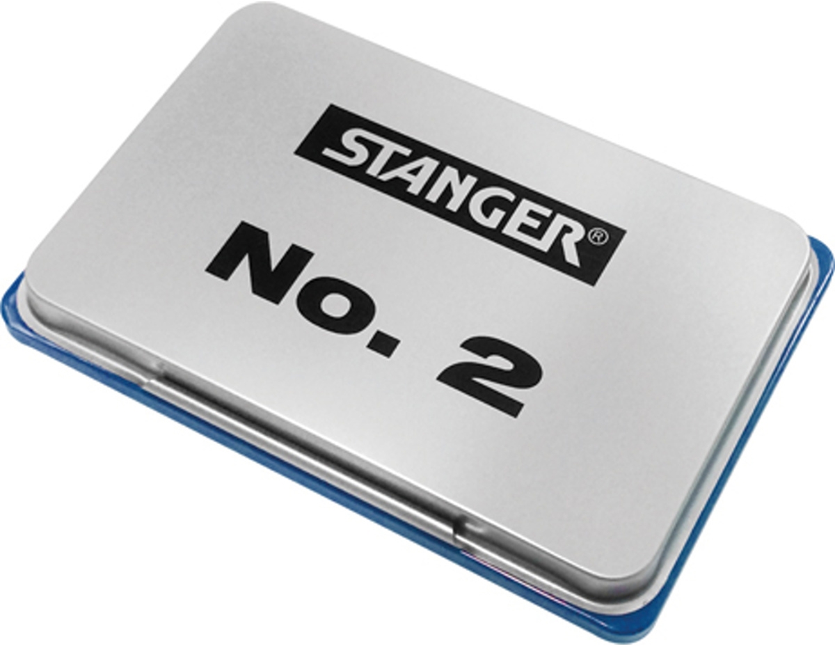 Подушка штемпельная 70x 110мм синяя, stanger, металлич., арт.57141 7827 (4011886027827)